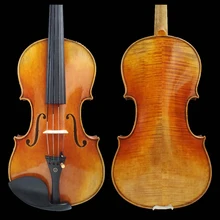 Твердый деревянный натуральный зернистый скрипка 4/4 ручная работа Высококачественная Скрипка для детей и взрослых, играющие Музыкальные инструменты