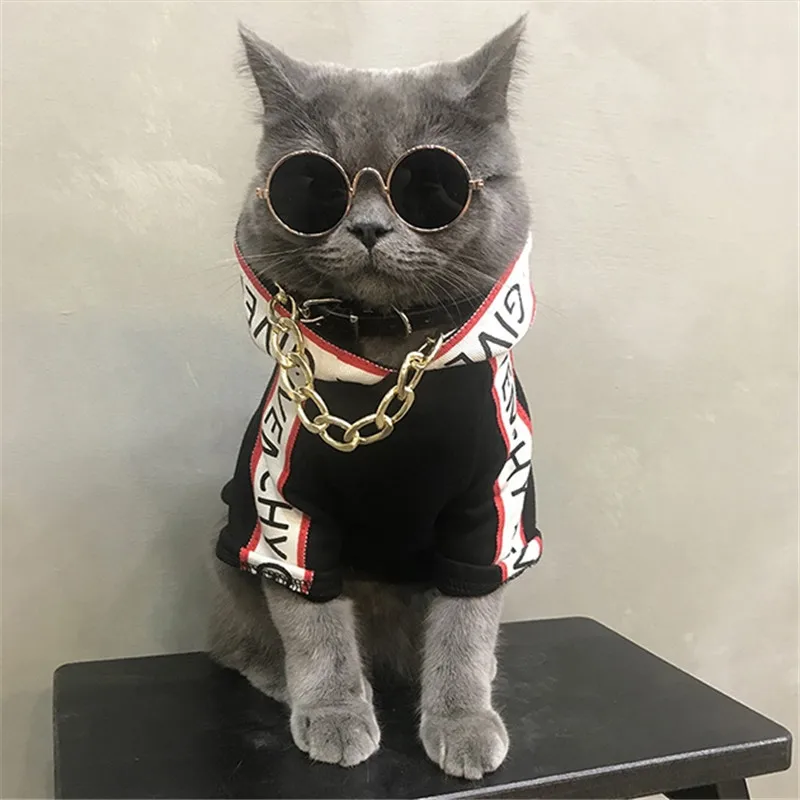 Sudadera con capucha para gato, ropa de algodón suave para gato pequeño,  Abrigo con capucha para perro, disfraz para gato|Ropa para gatos| -  AliExpress