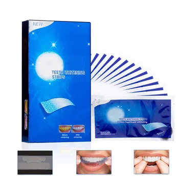 

28Pcs/14Pairs Advanced Teeth Whitening Strips Stain Removal for Oral Hygiene Clean Double Elastic Dental Bleaching Strip