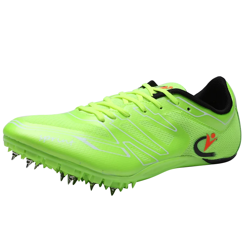 Профессиональная спортивная обувь для трека и поля, водонепроницаемая, удобная, с шипами, модная, легкая, Мужская обувь для бега, размер 38-44 - Цвет: green