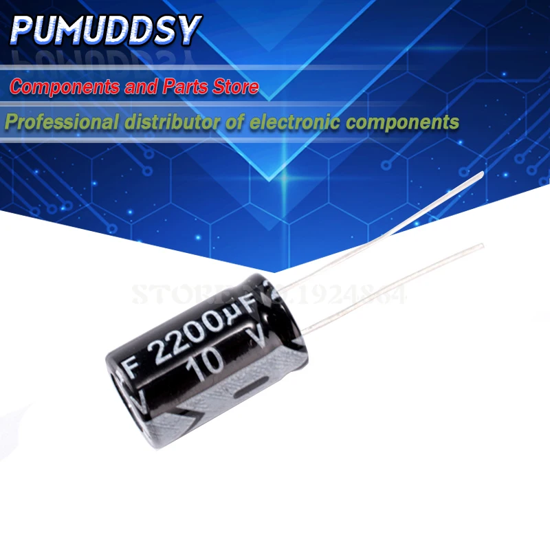 10 шт Высокое качество 10V2200UF 10X17mm 2200 мкФ 10V 10*17 электролитический конденсатор с