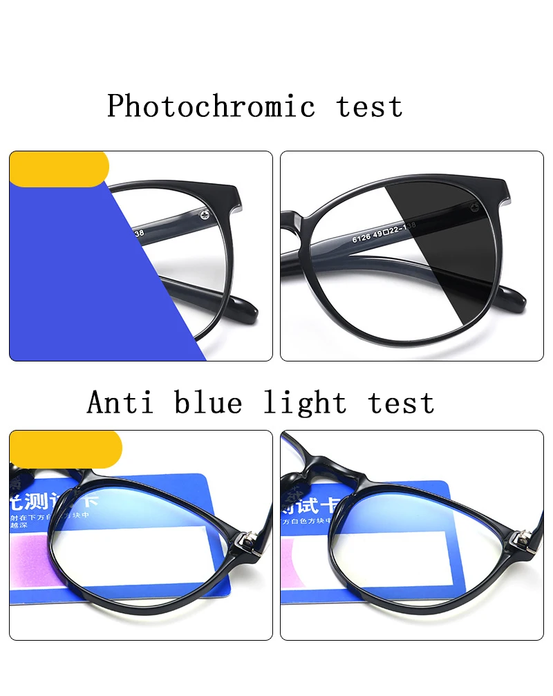 Синий светильник, блокирующие очки, Ретро стиль, круглая оправа, очки, переходные линзы, цветные фотохромные солнцезащитные очки