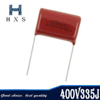 

10PCS 400V335J 3.3uF Pitch 25mm 400V 335 3300nf CBB Polypropylene film capacitor