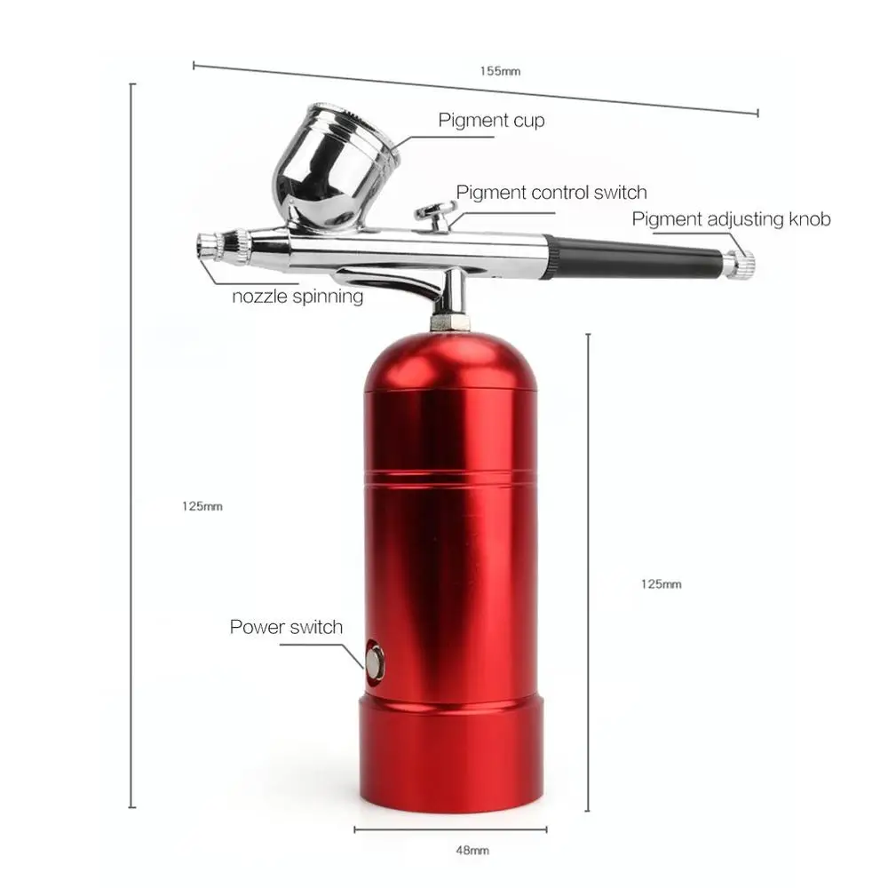 Легкий Мини Портативный Аэрограф набор распылитель насос ручка набор воздушный компрессор комплект для художественной живописи тату торт Спрей модель