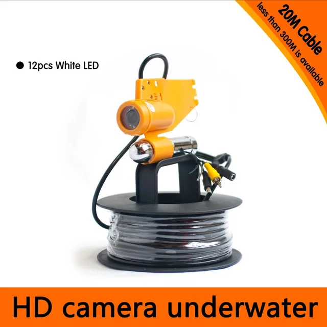 Submarine & Fishing 20m to 150m Cable  CCD Underwater Camera 1