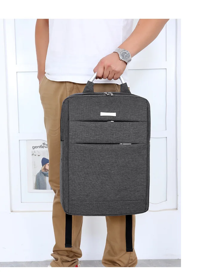 

Laptop Backpack Aluminum Ring Multi-functional Backpack Laptop Computer Bag Customizable Logo College Student School Bag