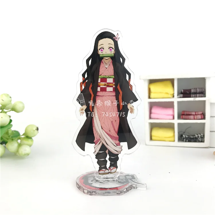 Японское аниме Demon Slayer: Kimetsu no Yaiba Kamado Tanjirou Kamado Nezuko Косплей фигурка на акриловой подставке модель декор стола подарки