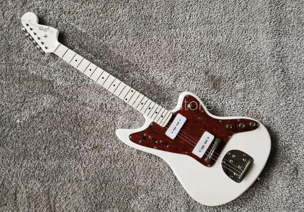 Новый магазин Shelly Заводская белая краска fretboard P90 пикапы толщиной 3 5 см винтажные