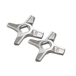2PCS Meat Grinder Knife 5# Double-Sided Blade Mincer Spare Parts for Zelmer 587.54 687.5 886.54 887.5 ZMM0554 ZMM0815 ZMM0954
