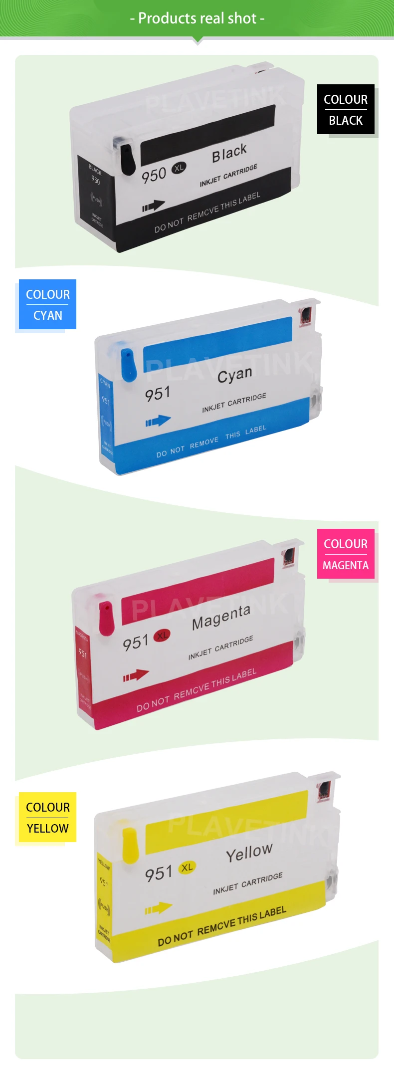 Plavetink 4 цвета для hp 950 951 XL hp 950 пополнения чернил чернильные картриджи для принтера для hp Officejet Pro 8100 8600 8610 8620 8630 принтер