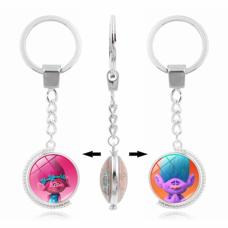 

New Products Tangled Time Stone Keychain Double-Sided Rotating Key Chain Creative Small Gifts