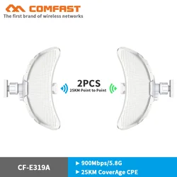 Répéteur wifi CPE, longue portée de 25Km, 30dbm, haute puissance, 900Mbp, 5.8G, 26dbi, antenne sans fil, avec port RJ45 gigabit 