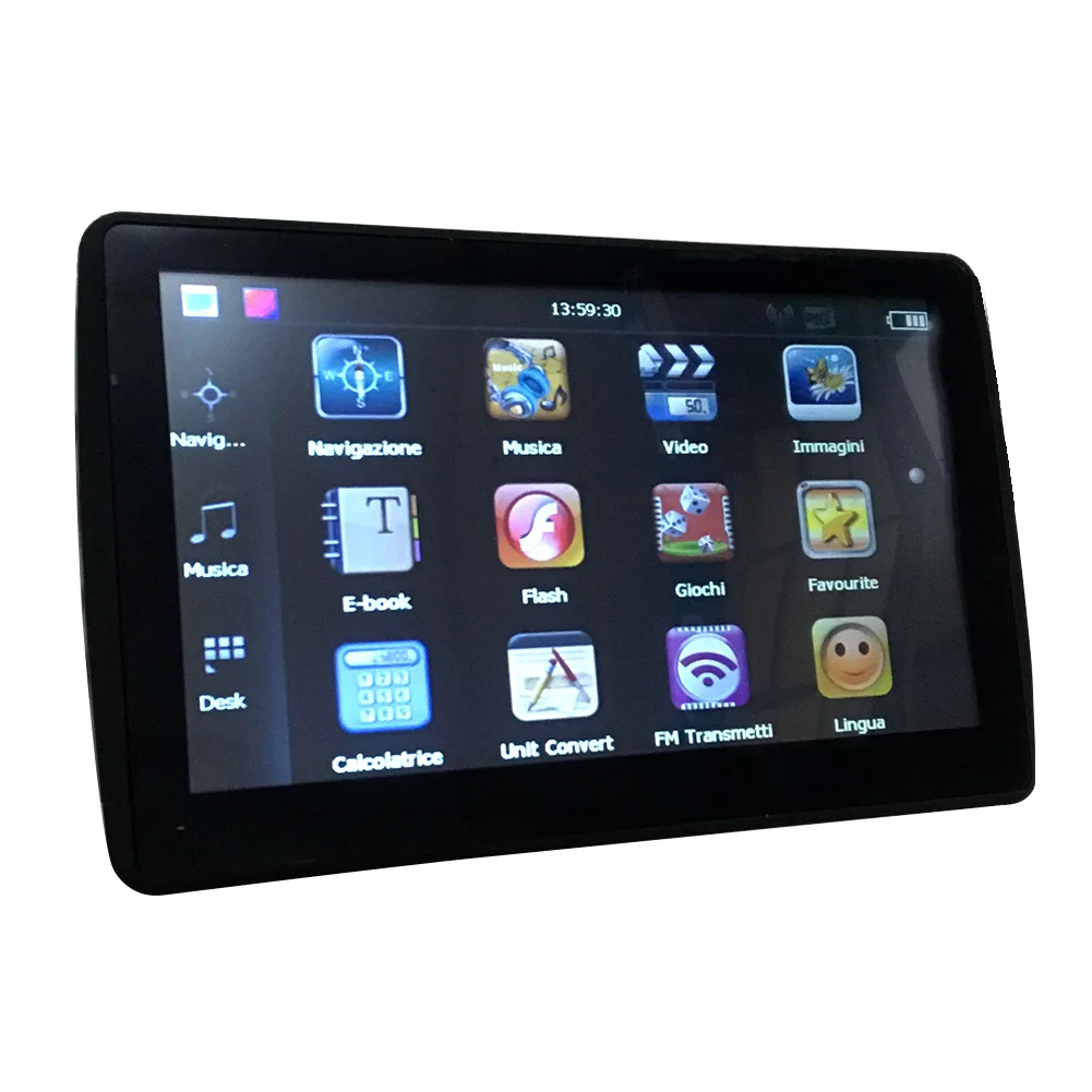 

High Performance FM Car GPS Navigation Black Driver Alerts USB 2.0 Rechargeable Battery 7 Inch With 8G Memory Maps Touch Screen