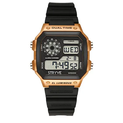 Мужские часы STRYVE, электронные, квадратные, наручные часы, Топ бренд ...