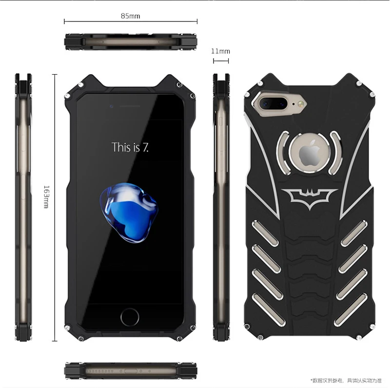 Чехол для iphone 7 8 X XR XS, чехол для iphone xs max, Роскошный Металлический 3d чехол для телефона с рисунком