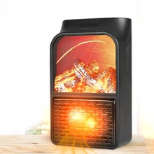 Мини-Электрический настенный нагреватель пламени, штепсельная вилка европейского стандарта, обогреватель воздуха, нагревательная плита, радиатор, бытовой офисный настенный Удобный вентилятор Oc16