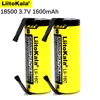 2022 LiitoKala Lii-16C 18500 1600mAh 3.7 V rechargeable battery Recarregavel lithium ion battery for LED flashlight+DIY Nickel ► Photo 1/5
