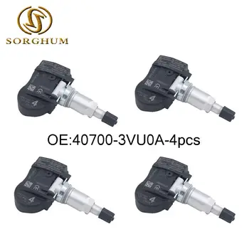 

4 PCS OEM 40700-3VU0A for NISSAN Note Qashqai TIIDA Hatchback X-T Renault Espace V KOLEOS 433MHZ TPMS Tire Pressure 407003VU0A