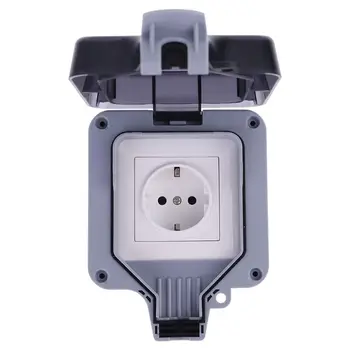 

Outdoor Wall Switch Socket IP66 Weather&Dust Proof Power Outlet EU Standard 35ED