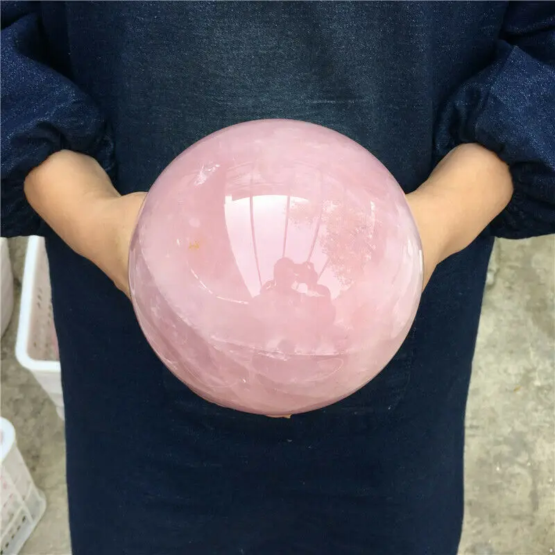 Natural Rose Quartz Ball Decorative Powder Crystal Ball Stones AliExpress