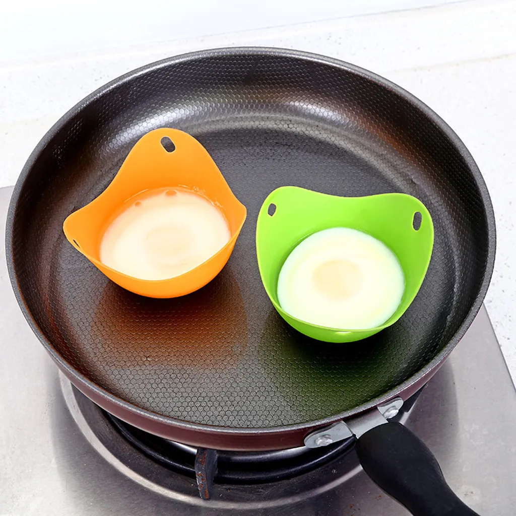 Silicone Egg Poacher Poaching Pods Pan Mould Kitchen Cooking Tool