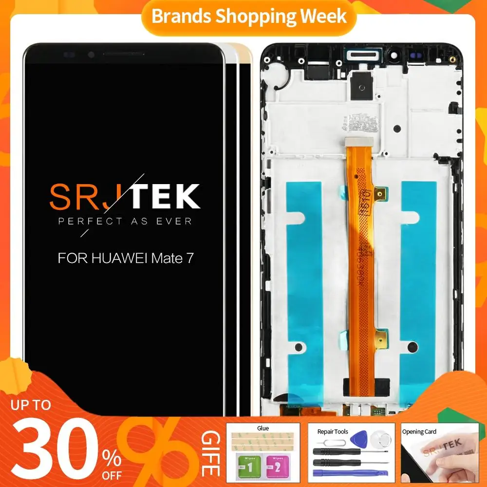 6 '&#x271920x1080 LCD для HUAWEI Mate 7 дисплей сенсорный экран дигитайзер Запасные части MT7-TL00