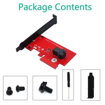 

PCI Express 4.0 x4 Host Adapter Card with SFF-8643 Mini-SAS HD 36Pin Connector for U.2 (SFF-8639) PCIe-NVMe SSD - Support Intel