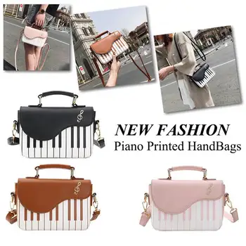 

new fashion hit color piano printing handbag sweet wind fresh shoulder diagonal portable Small Bag