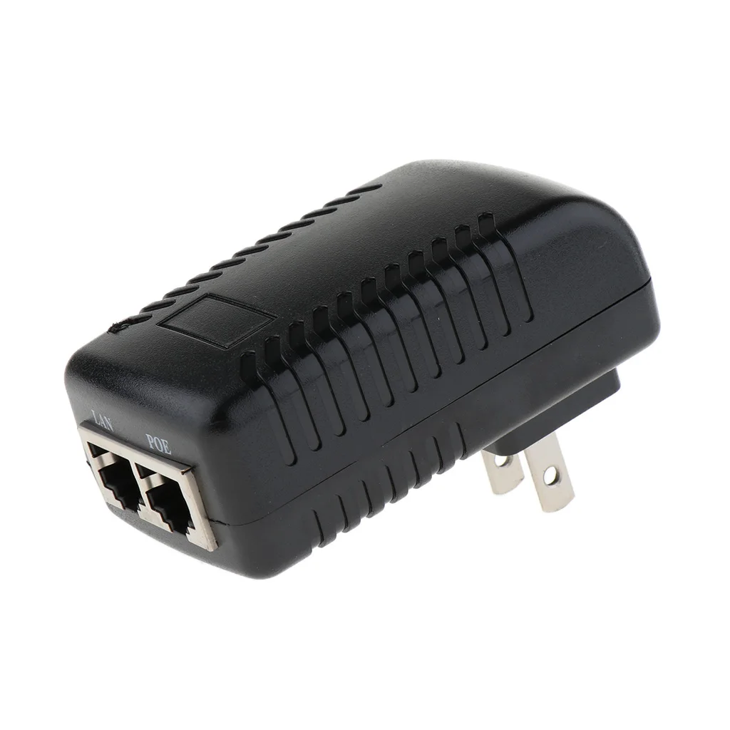 DC 12V 1A CCTV активный PoE инжектор Ethernet адаптер питания для ip камеры совместим со всеми