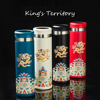 

Chinese style Stainless Steel vacuum flasks & thermoses water bottle Temperature Display LCD Screen Display Double Wall Insulate