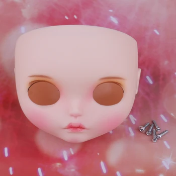 

White Skin Faceplate Head with Makeup Screws Set For RBL 12'' Neo Blythe Dolls DIY Custom Accessory