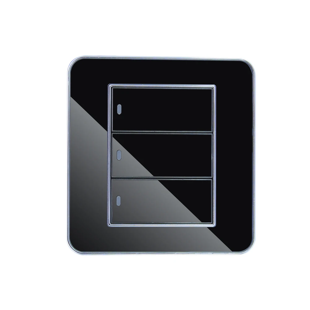 1 2 3 банда 1 2 сдвоенная розетка панель домашний светодиодный умный акриловый кухонный сенсорный настенный переключатель для ванной комнаты зеркало для гостиной современный - Цвет: E