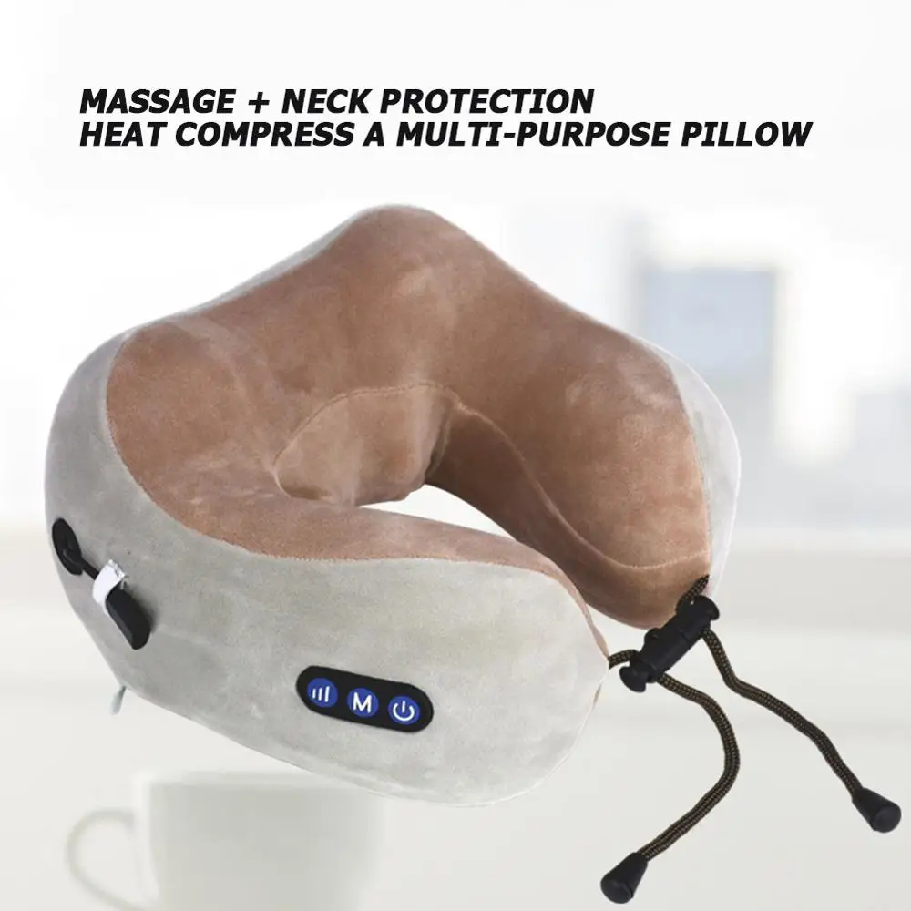 U shaped Massage Pillow Shoulder Cervical Neck Health Care Relaxation Tool 3