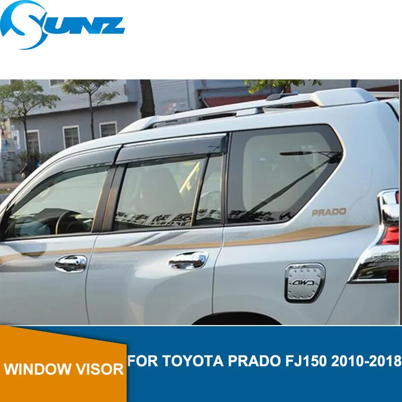 Дефлектор бокового окна для toyota prado fj150 land cruiser 2010 2012 2013 2014 2015 2016 2017 2018 защита от