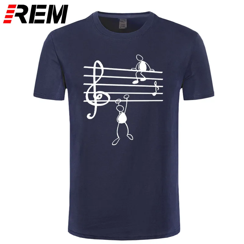Music Notes Funny Print T-shirt Men Summer Style Cotton Short Sleeve O-Neck T Shirt Tee Mans Top Clothing | Мужская одежда