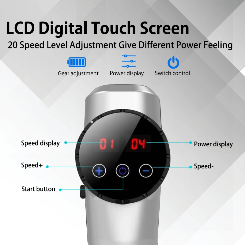 JYVIN X7 Muscle Massage Gun Sport Therapy Deep Massager Body Relaxation Pain Relief Slimming Shaping Massager 4&6 Heads With Bag