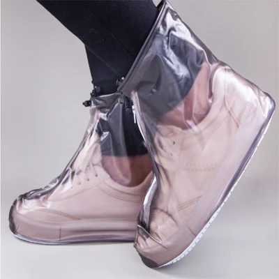 1 пара многоразовых эластичных чехлов для обуви для дома на открытом воздухе, противоскользящие дождевые Чехлы для обуви, уличные пылезащитные водонепроницаемые чехлы для ног - Цвет: Темно-серый