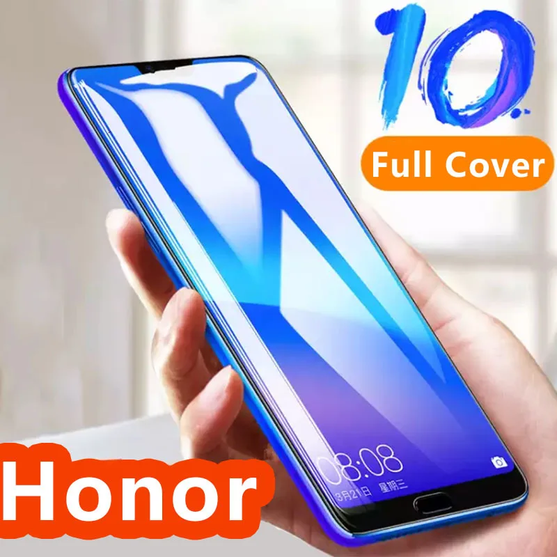 Чехол на Honor 10 Защитное стекло для Huawei Honor10 закаленное полное покрытие защита