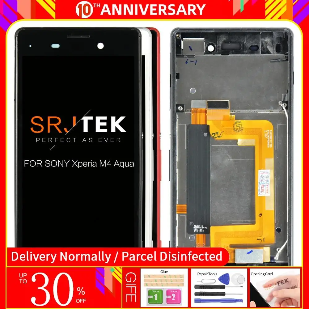 5 0 '&#x271280x720 TFT LCD для SONY Xperia M4 Aqua дисплей E2303 E2306 E2353 E2312 E2333 E2363 сенсорный экран