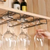 High Quality Useful Iron Wine Rack Glass Holder Hanging Bar Hanger Shelf Stainless Steel Wine Glass Rack Stand Paper Roll Holder ► Photo 1/6