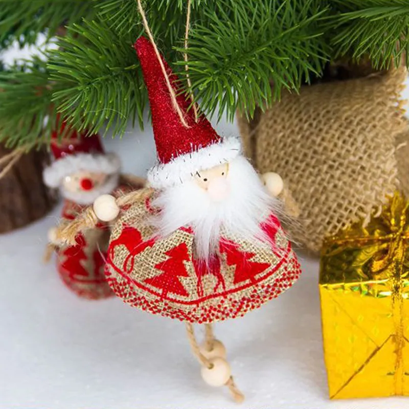 Новогодняя натуральная Деревянная Рождественская елка орнамент милый ангел