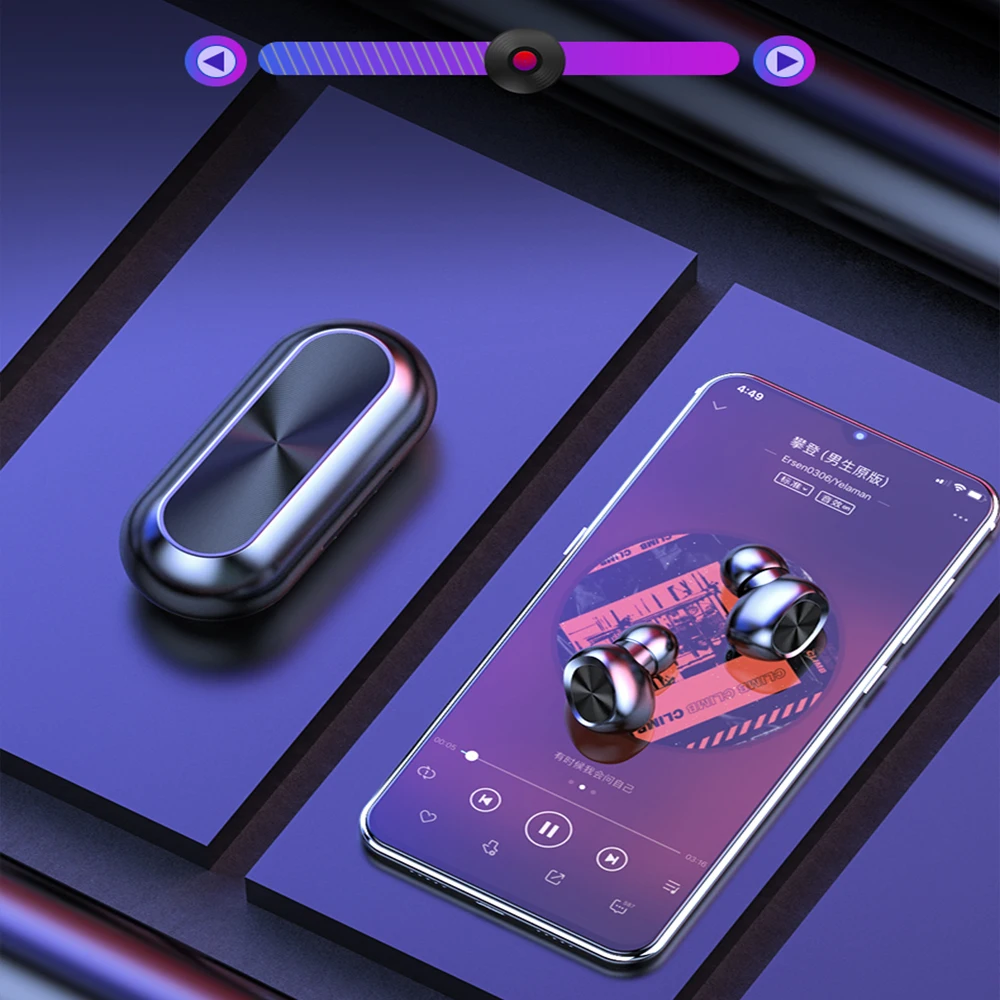 Беспроводные bluetooth наушники стерео bluetooth сенсорная гарнитура AI управление Bluetooth 5,0 гарнитура для смартфона