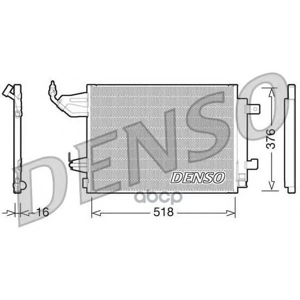 Конденсатор Кондиционера Denso арт. DCN16001
