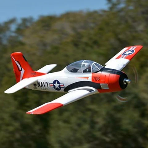 FMS RC Airplane 1400mm 14M T28 T 28 Trojan V4 6CH PNP Big Scale Gaint Warbird Model Plane Aircraft with Flaps Retracts LED title=