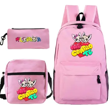 

Me contro Te Backpack Female Women School Bags Set For Girl Teenagers Satchel Female Animal Bagpack Kids Crossbody Bag 3pcs/sets