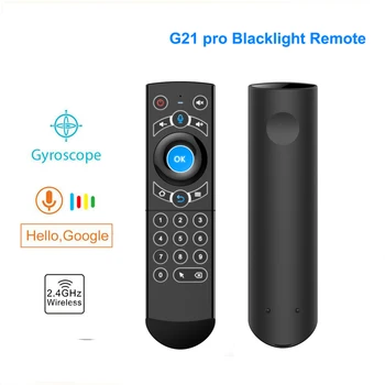 

G21 2.4GHZ Fly Air Mouse 6-axis Gyroscope airmouse With Google Voice g21s for XIaoMi HTV 6 box H96 X96mini MAG 254 256 TV Box