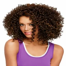 Модные короткие коричневые Кудрявые Волнистые кудрявые женские вечерние парики для косплея