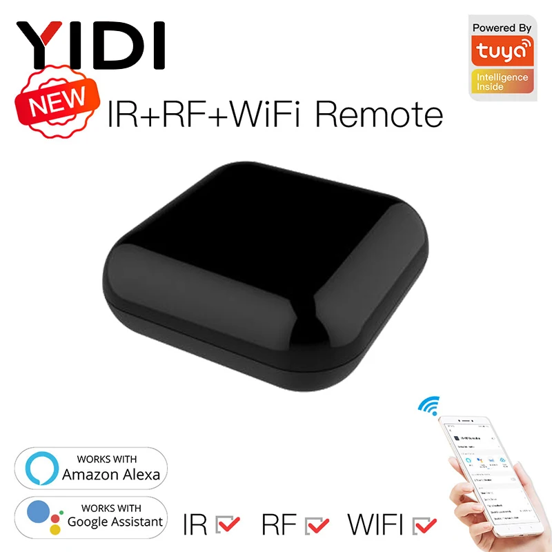 2020 New WiFi RF IR Universal Remote Controller RF Appliances Appliances Tuya Smart Life App Voice Control via Alexa Google Home