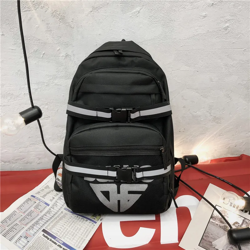 

Large Capacity Backpack Men Casual Outdoor Travel Backpack School Bags for Teenage Boys Nylon High Student Preppy Style Bagpack