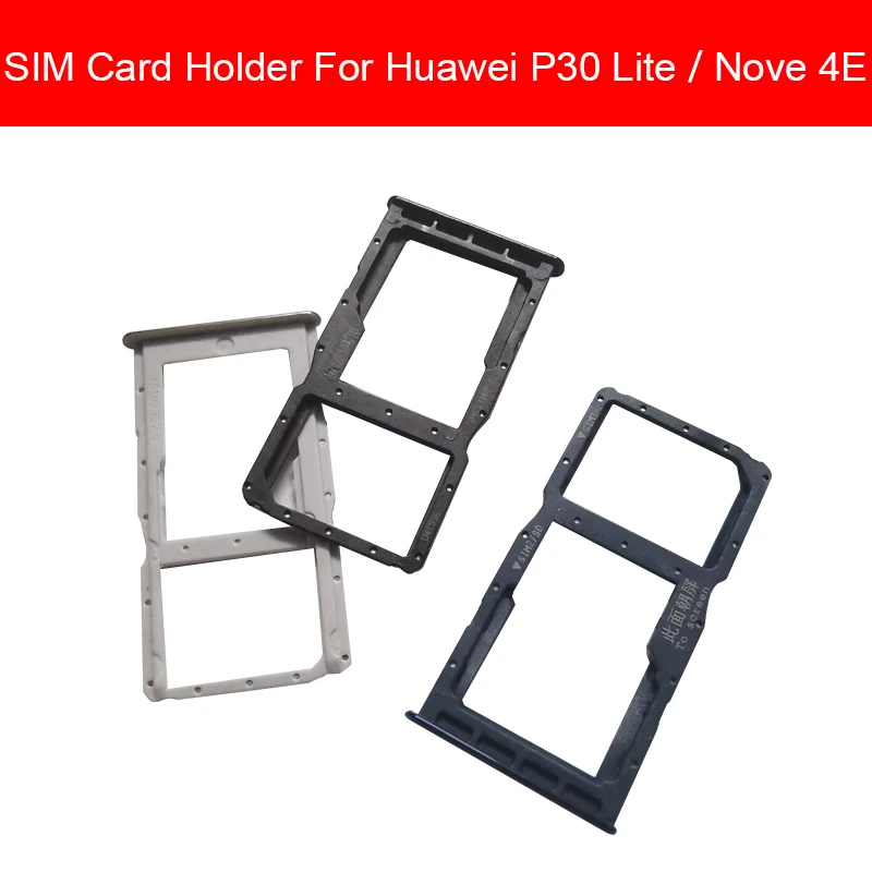 Держатель лотка для карт памяти и sim карты Huawei P30 LITE P30LITE NOVE 4E MAR LX1M LX2J SIM & Micro